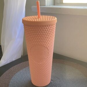Starbucks Coral Textured Tumbler